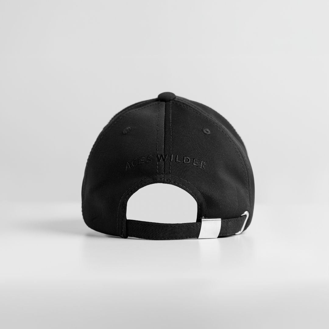 "Intention" Dry Fit A-Frame Cap - Black/Black