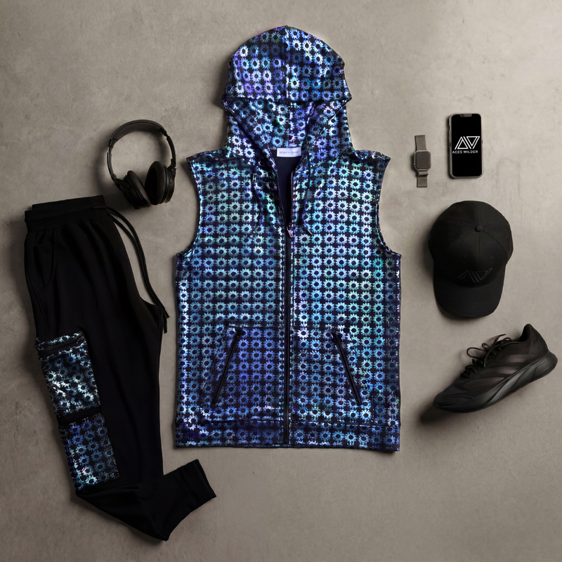 Wilder Festival Set // Vest + Jogger + Cap - Flat Lay