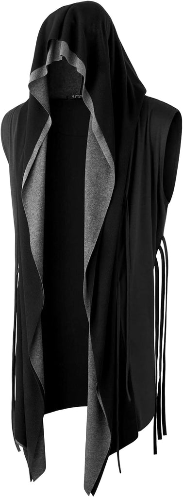 Asaka Hooded Sleeveless Cloak - ACES WILDER