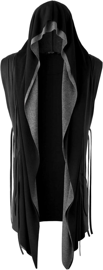 Asaka Hooded Sleeveless Cloak - ACES WILDER