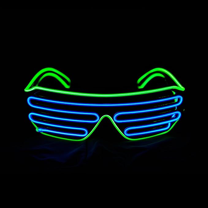 Green & Blue LED Light Up Aviators - ACES WILDER