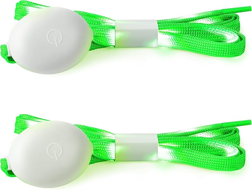 Green LED Light Up Shoe Laces - ACES WILDER