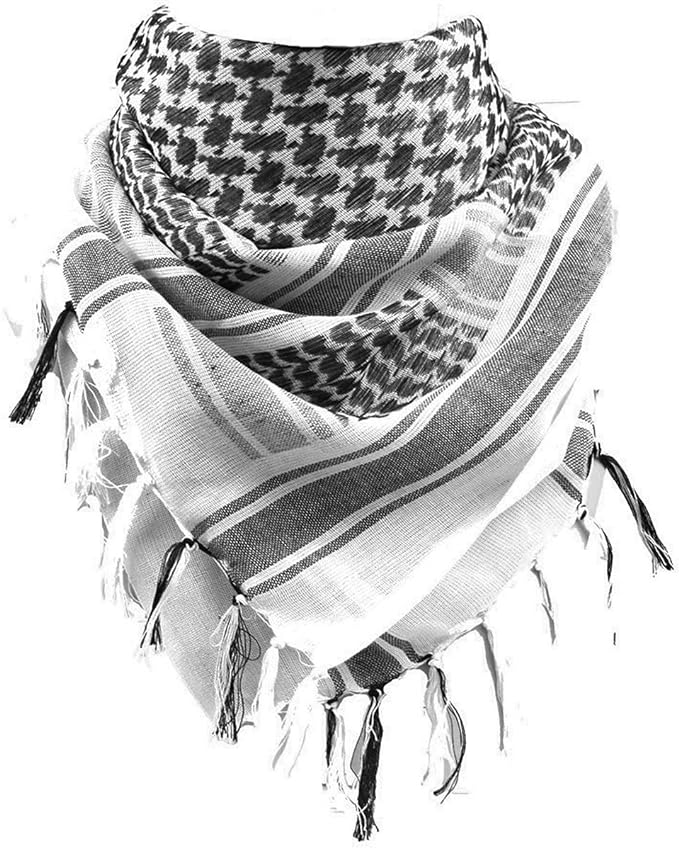 White Tactical Desert Scarf Wrap - ACES WILDER