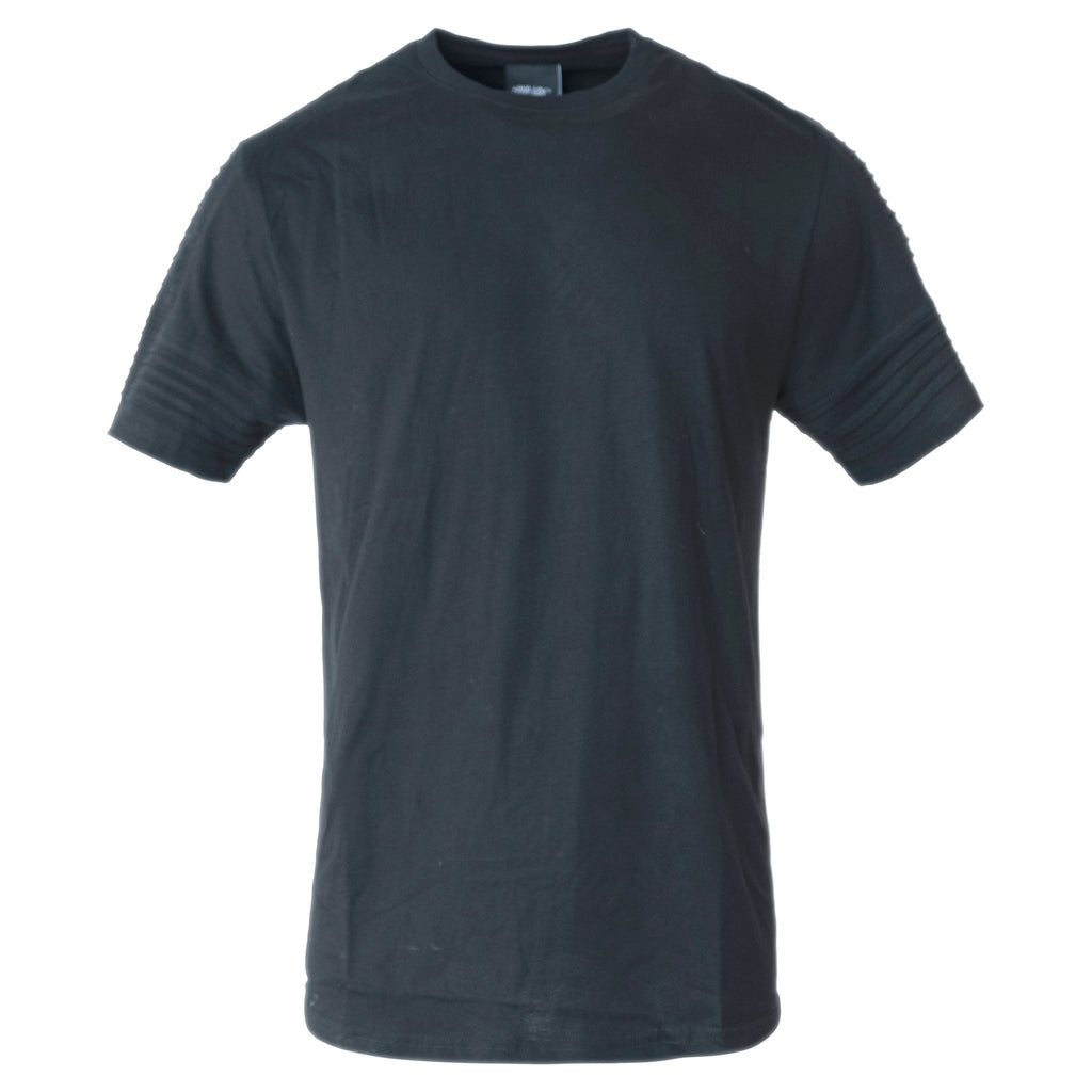 Anders Black Ribbed T Shirt - ACES WILDER