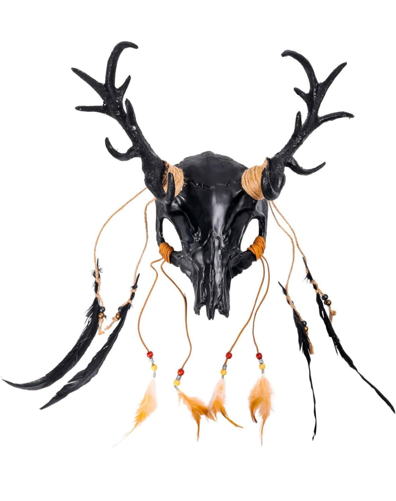 Antiquo Antler Skull Mask - ACES WILDER