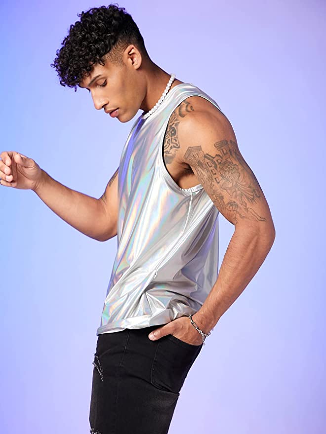 Artemis Silver Holographic Tank - Aces Wilder