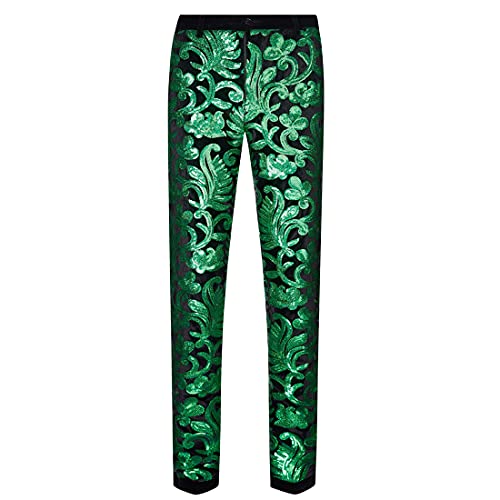 Asiago Jacquard Sequin Velvet Wide Legged Pants - Aces Wilder