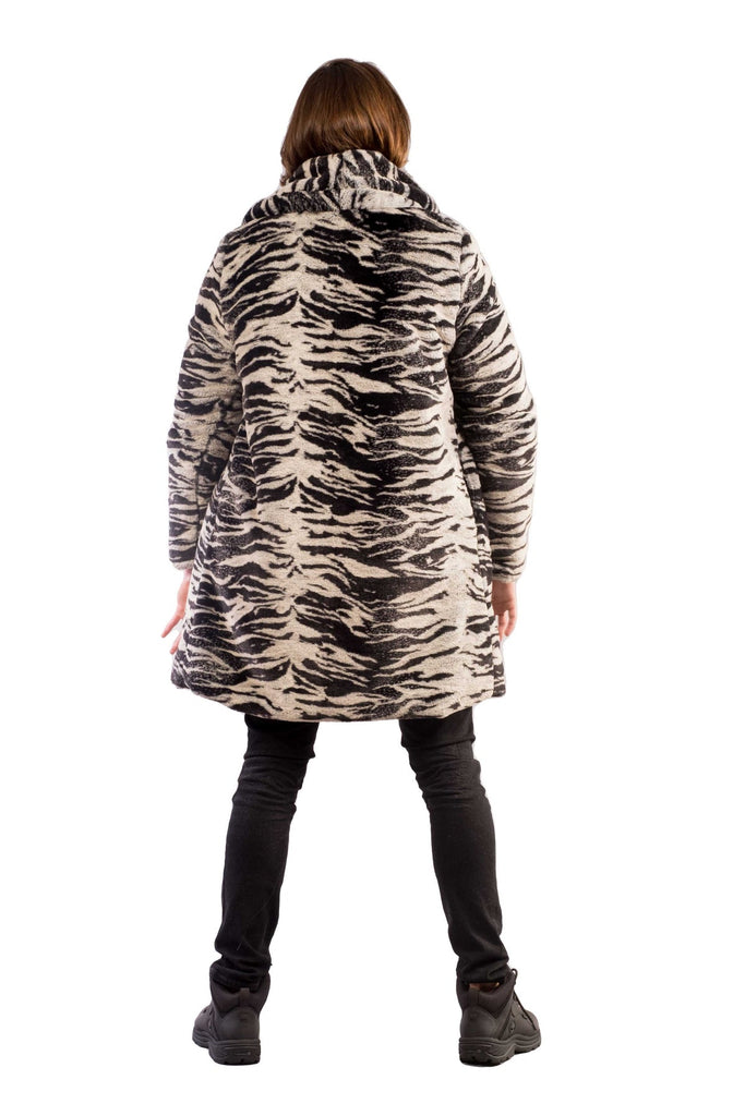 Bacchus- Tiger Print Faux Fur Coat - Aces Wilder