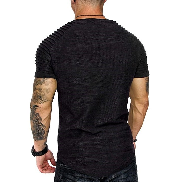 Black Ribbed Tee - Aces Wilder