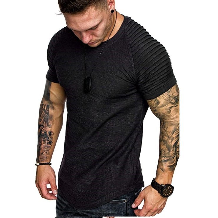 Black Ribbed Tee - Aces Wilder