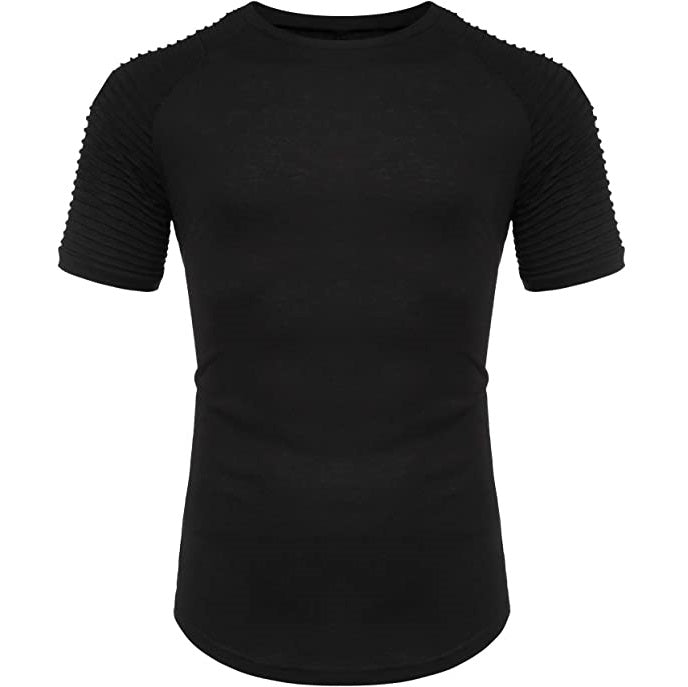 Black Ribbed Tee - Aces Wilder