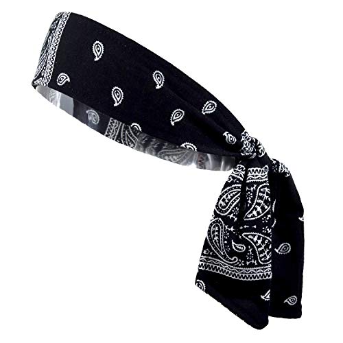 Black White Tie Headband - ACES WILDER