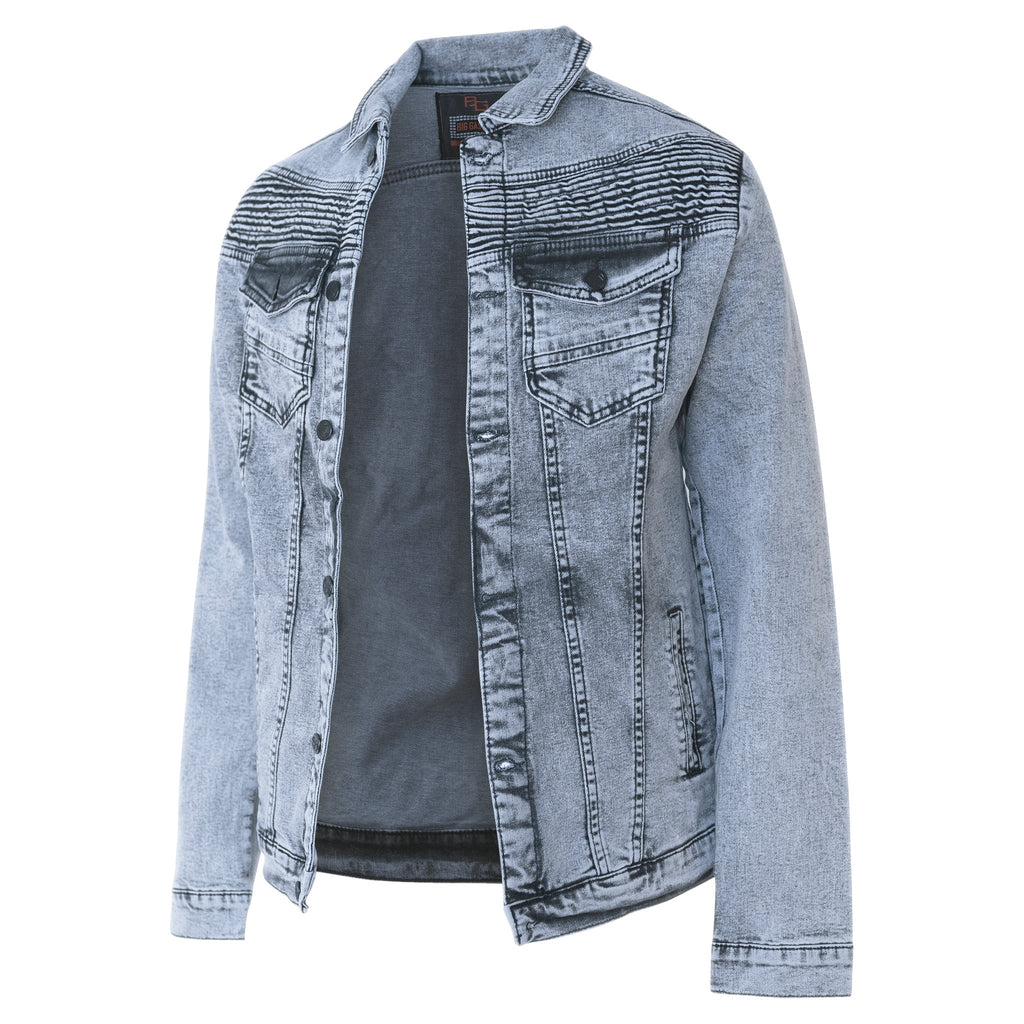 Carson Acid Wash Denim Jacket - ACES WILDER