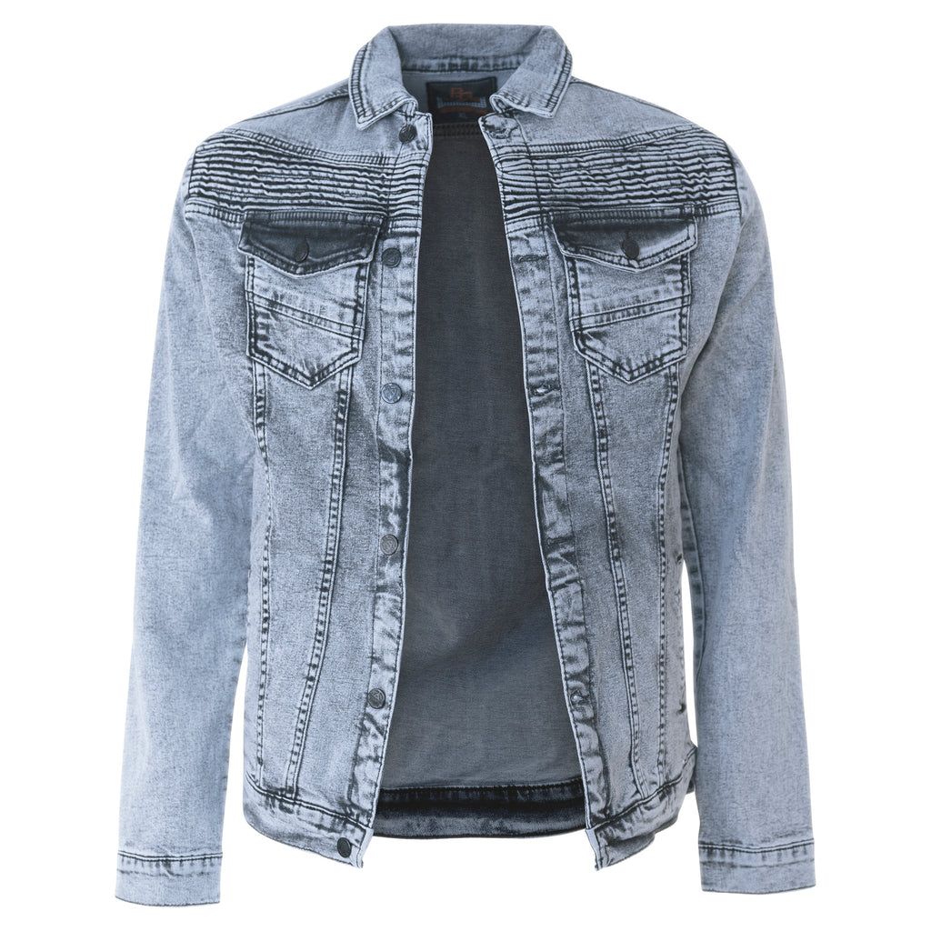 Carson Acid Wash Denim Jacket - ACES WILDER