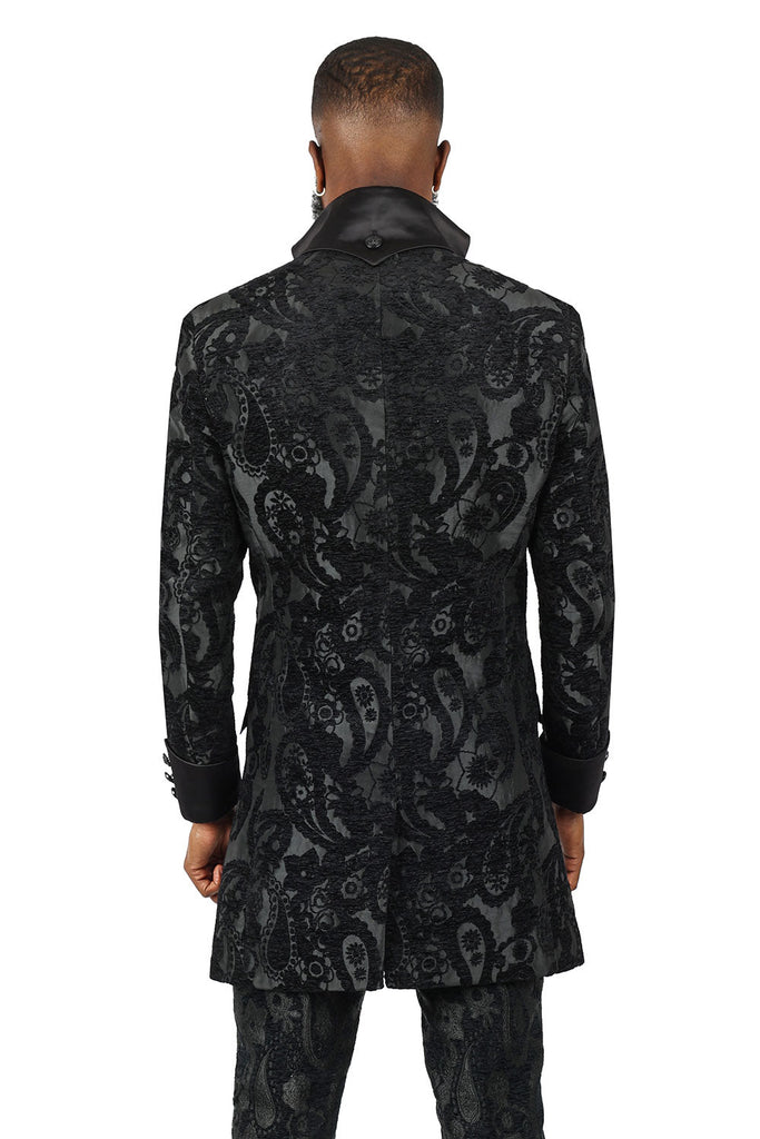 Charles Paisley Fitted Overcoat - ACES WILDER