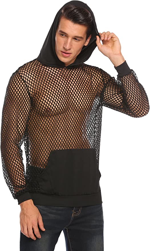 Draven Black Mesh Hoodie - Aces Wilder