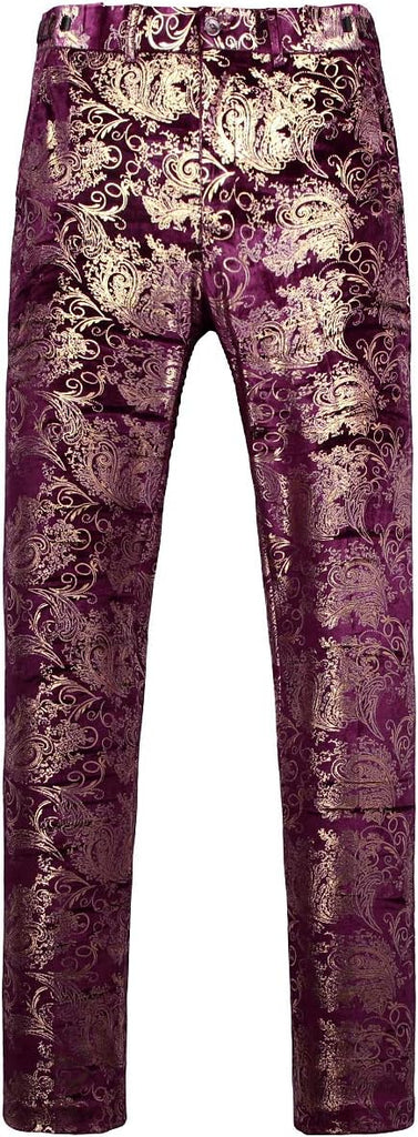 Felix Metallic Patterned Trouser Pants - Aces Wilder