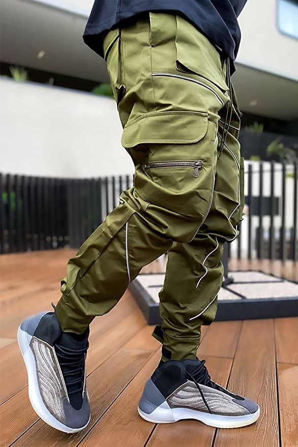 Flint Green Tactical Cargo Joggers - Aces Wilder