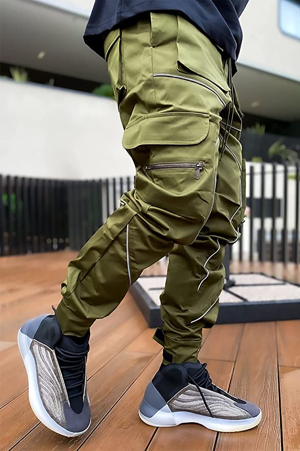 Flint Green Tactical Cargo Joggers