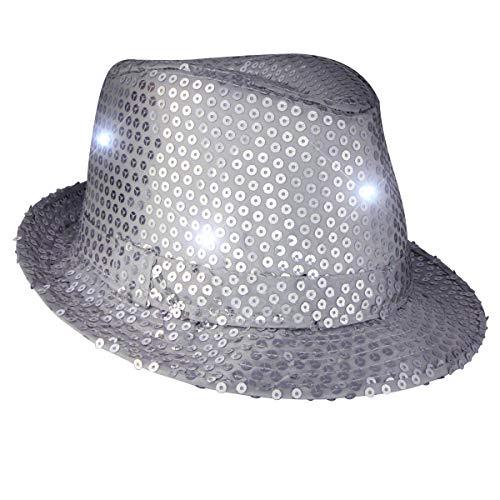 Frankie Light Up Sequin Fedora Hat - ACES WILDER