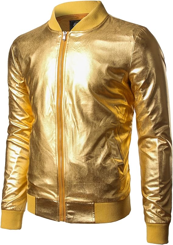 Galaxia - Metallic Bomber Jacket - ACES WILDER