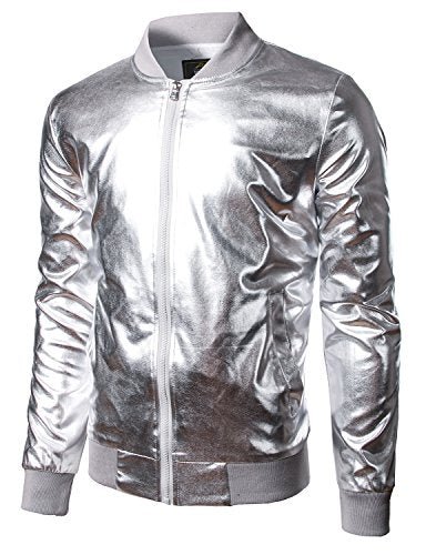 Galaxia - Metallic Bomber Jacket - ACES WILDER