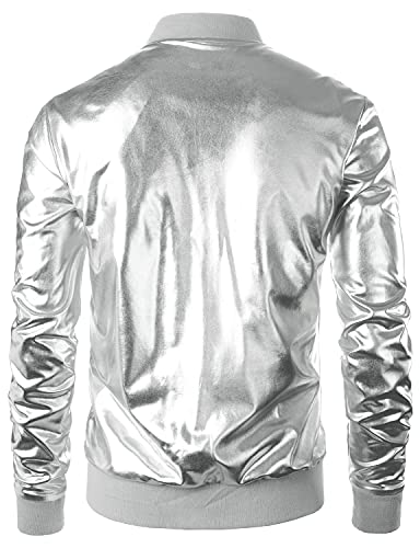 Galaxia - Metallic Bomber Jacket - ACES WILDER