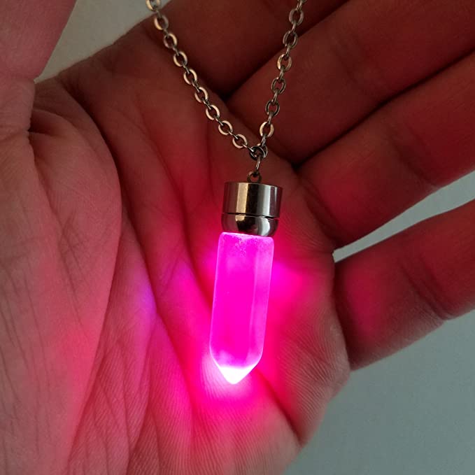 Glow Crystal Pendant Necklace - Aces Wilder