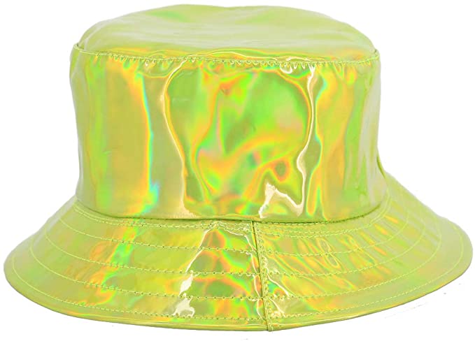 Green Holographic Bucket Hat - Aces Wilder