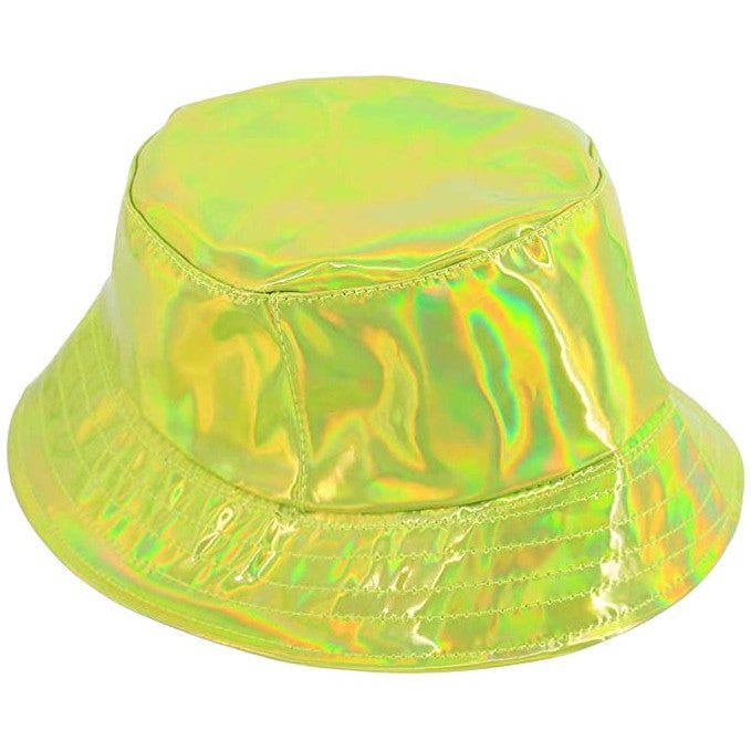 Green Holographic Bucket Hat - Aces Wilder