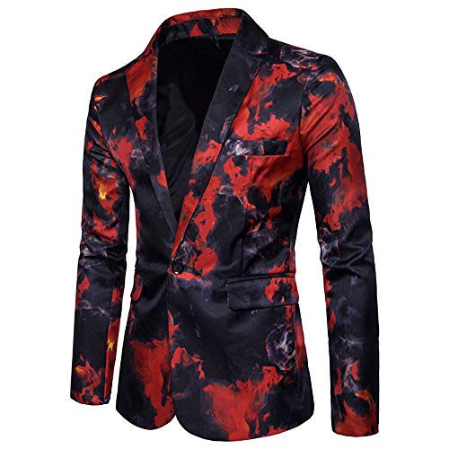 Jackson Slim Fit Smoke Print Blazer - Aces Wilder