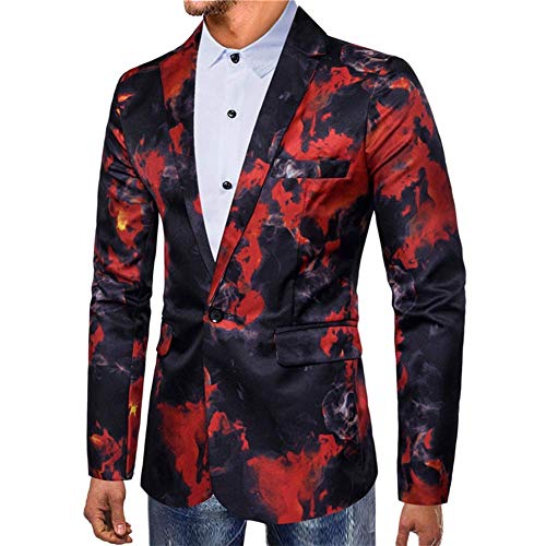 Jackson Slim Fit Smoke Print Blazer - Aces Wilder