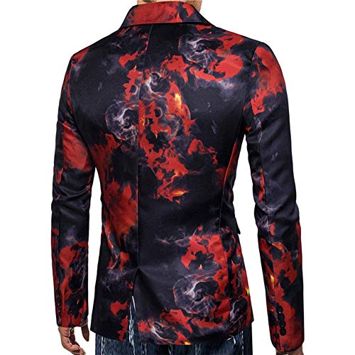 Jackson Slim Fit Smoke Print Blazer - Aces Wilder