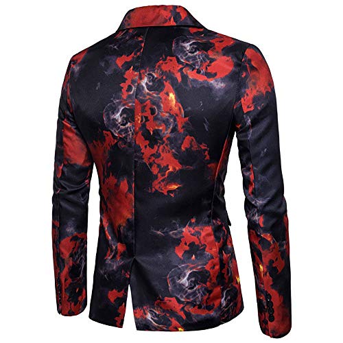 Jackson Slim Fit Smoke Print Blazer - Aces Wilder