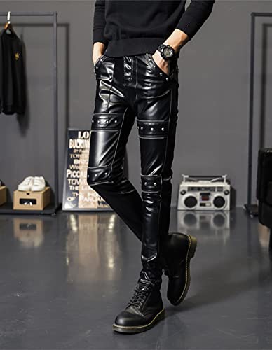 Jagger Studded Faux Leather Pants - Aces Wilder