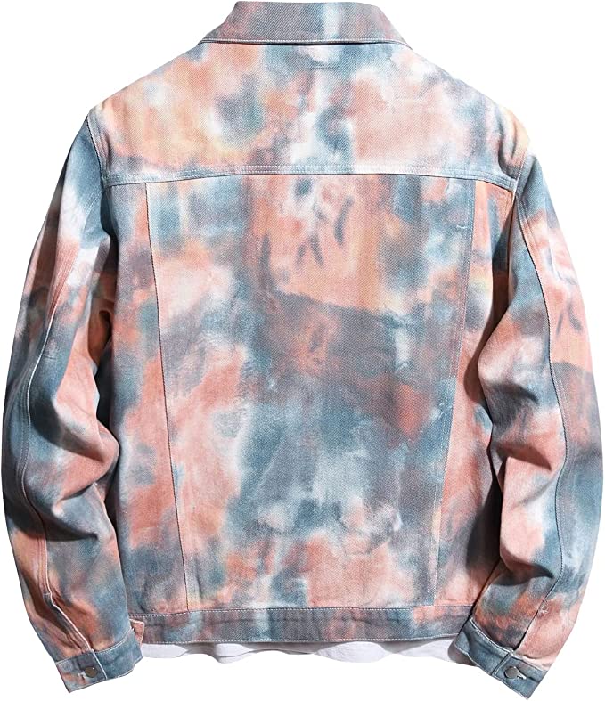 Jonah Tie Dye Denim Jacket - Aces Wilder