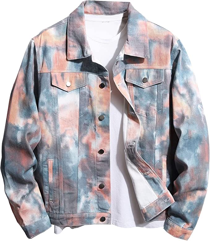 Jonah Tie Dye Denim Jacket - Aces Wilder