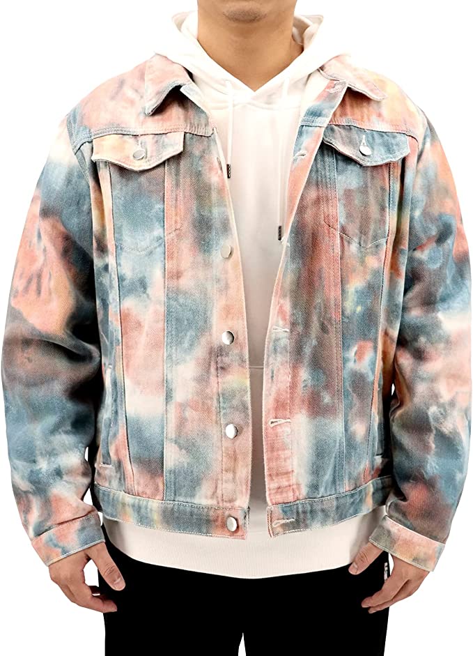 Jonah Tie Dye Denim Jacket - Aces Wilder