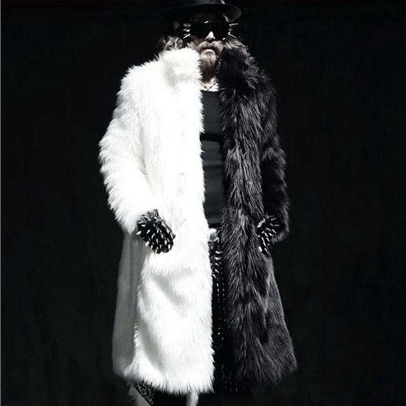 Karbo Long Faux Fur Coat - Aces Wilder