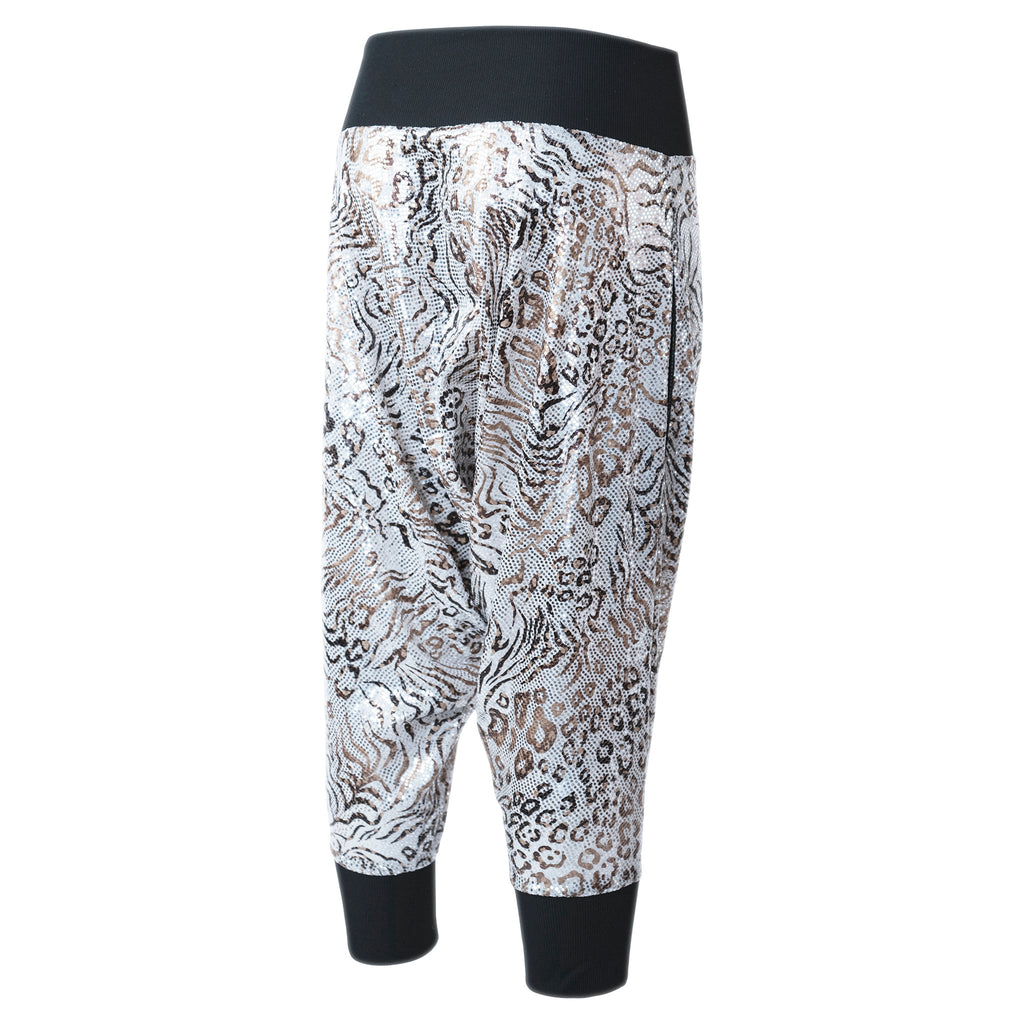 Karnok Gold Leopard Harem Pants - ACES WILDER