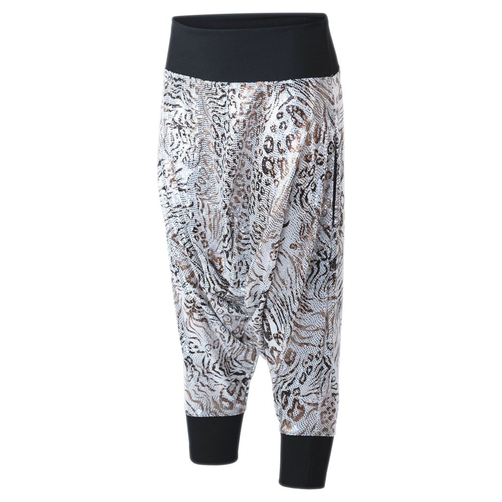 Karnok Gold Leopard Harem Pants - ACES WILDER