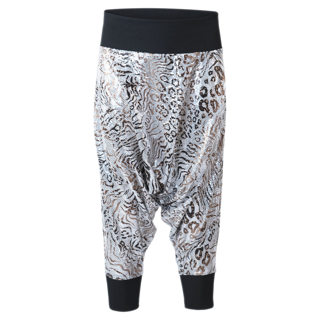 Karnok Gold Leopard Harem Pants - ACES WILDER