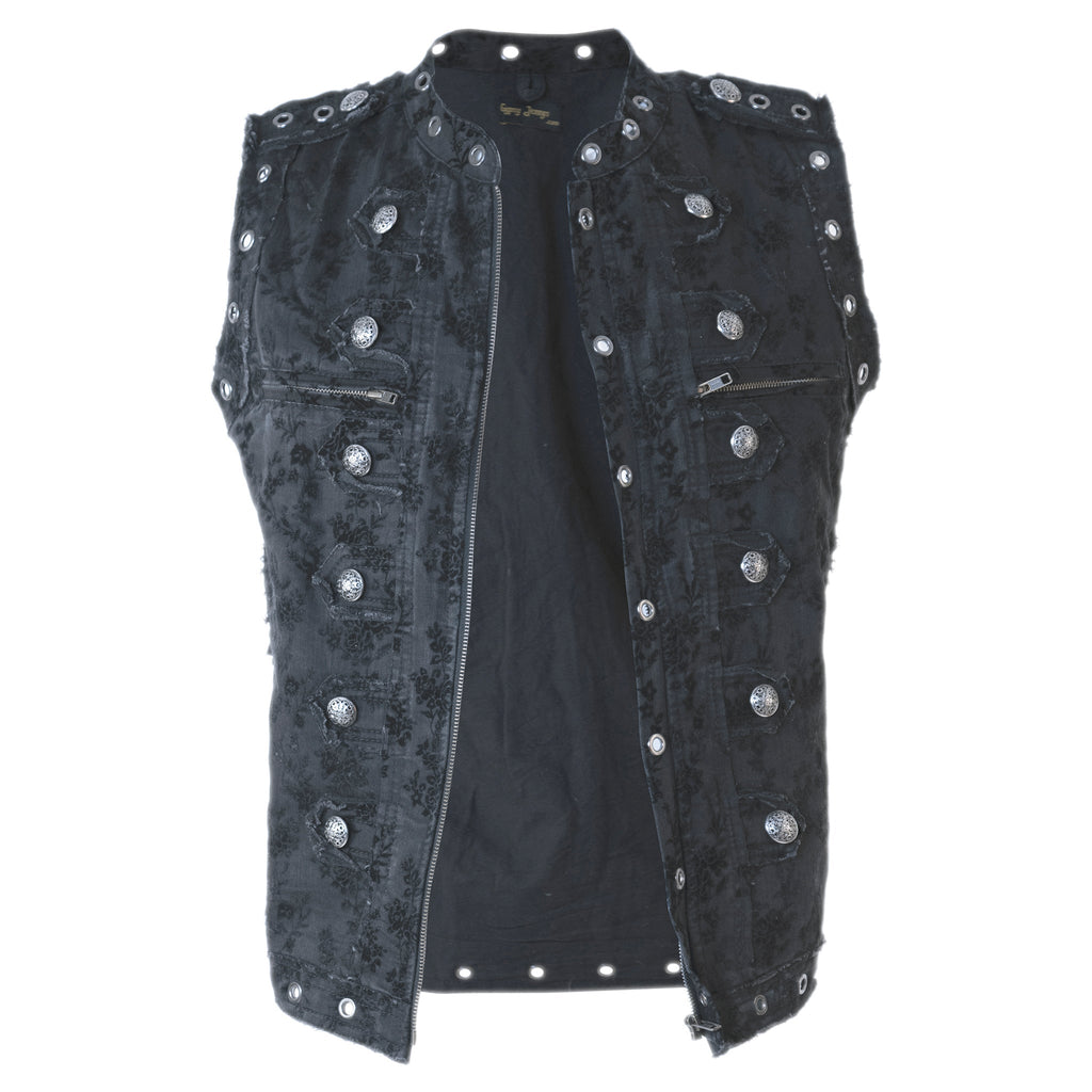 Magai Black Double Sided Denim Vest - ACES WILDER