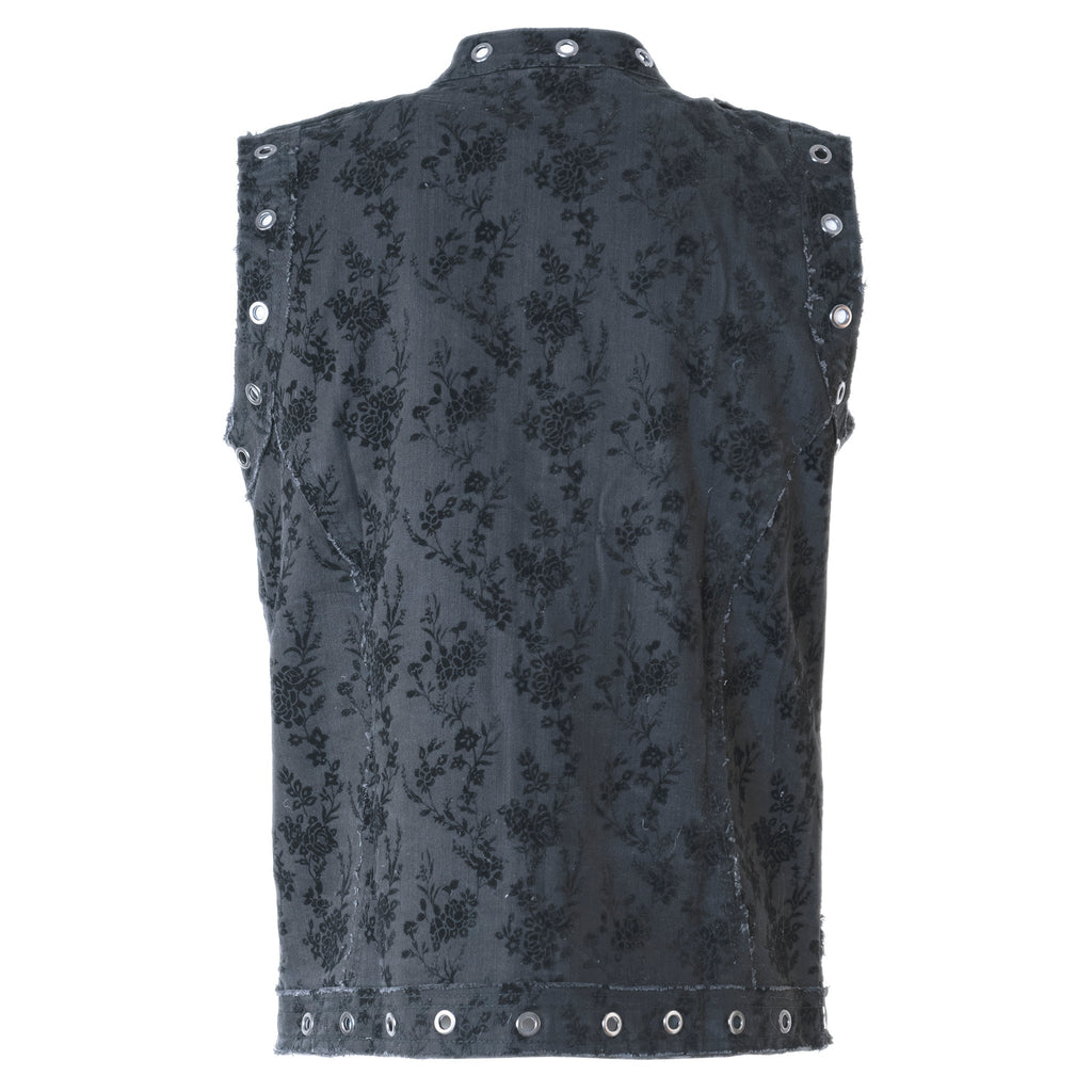 Magai Black Double Sided Denim Vest - ACES WILDER