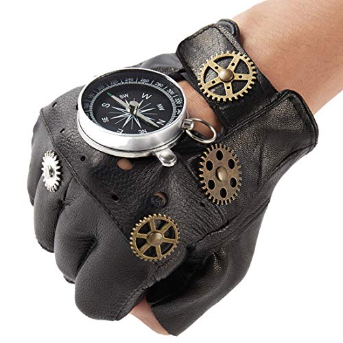 Navigon Steampunk Leather Gloves - ACES WILDER