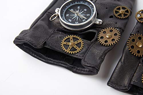 Navigon Steampunk Leather Gloves - ACES WILDER