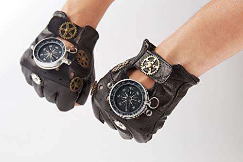 Navigon Steampunk Leather Gloves - ACES WILDER