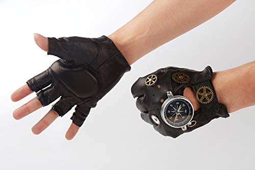 Navigon Steampunk Leather Gloves - ACES WILDER