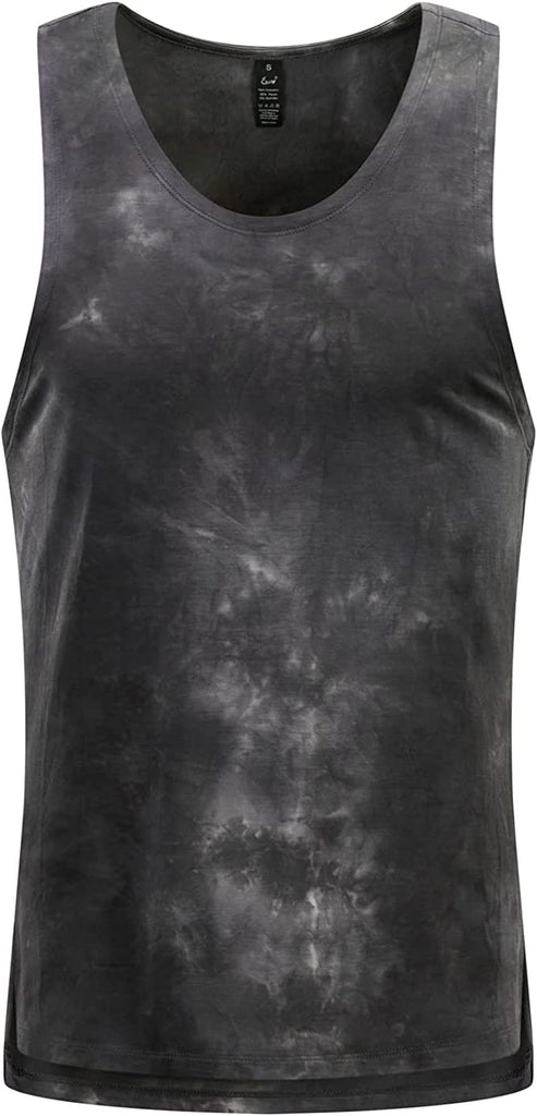 Onyx Black Tie Dye Tank - Aces Wilder