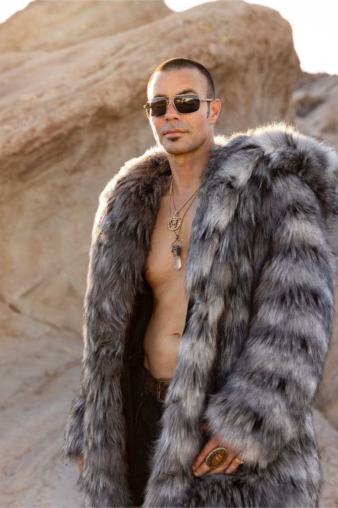 Owais - Faux Fur Playa Coat - Aces Wilder